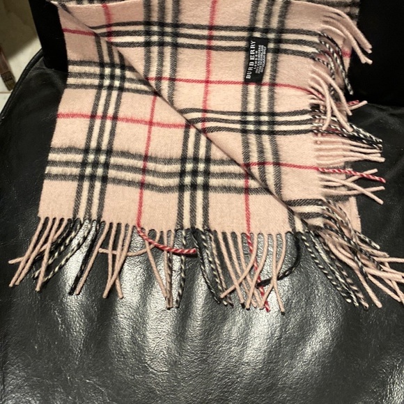 Burberry London authentic 80” long scarf cashmere England classic print - Picture 5 of 16